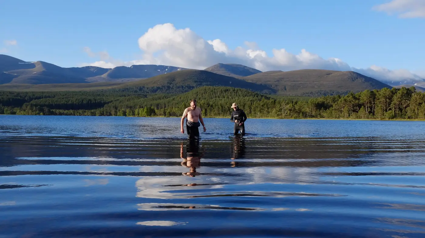 Filming Wayfarer Watch film for Akura Timepieces in Loch Morlich