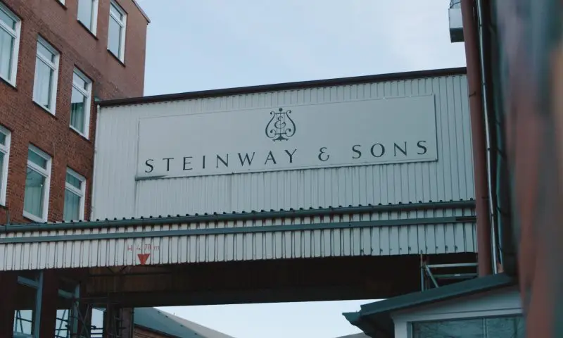 Outside view of Steinway & Sons Factory by STROMA Films